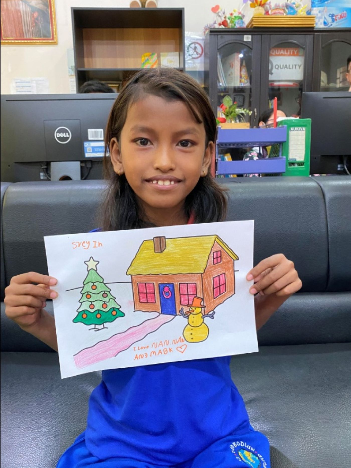 Coloured in house 1